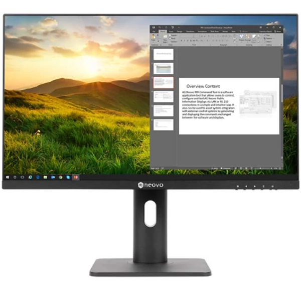 AG Neovo LH-2402 monitor, 23.8" LED VA,Pivot, FHD, VGA, HDMI, DP, hangszóró