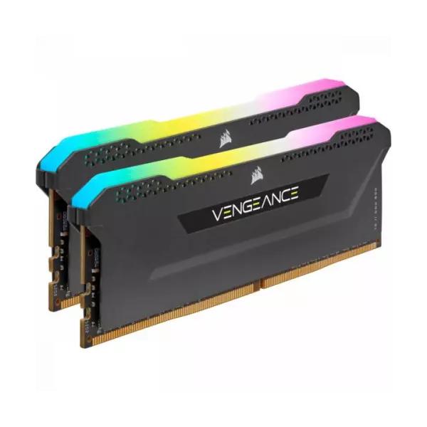 CORSAIR DDR4 32GB (2x16GB) 3200MHz Vengeance Pro SL RGB RAM, fekete