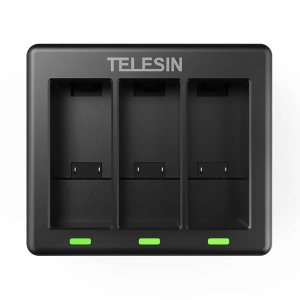 Telesin 3 csatornás töltő GoPro Hero 9 / Hero 10 / Hero 11 / Hero 12 + 2 akkumulátorhoz (GP-BTR-903) - 4