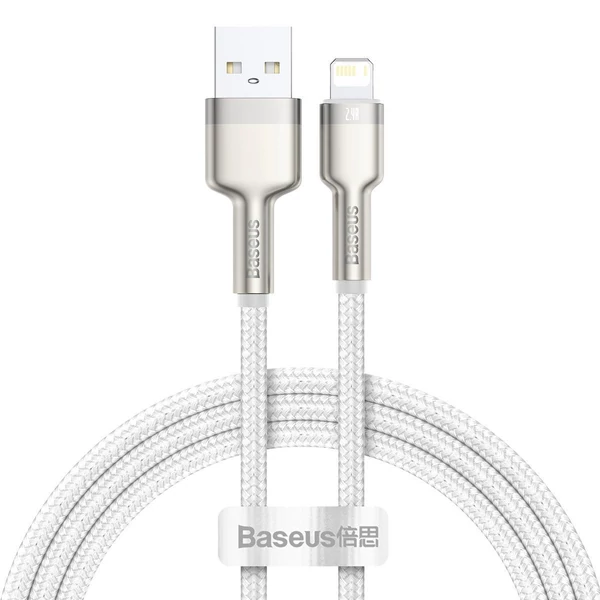 Baseus Cafule USB-Lightning kábel, 2,4A, 1 m (fehér) - 2