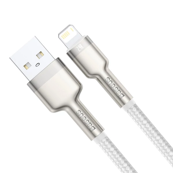 Baseus Cafule USB-Lightning kábel, 2,4A, 1 m (fehér) - 3