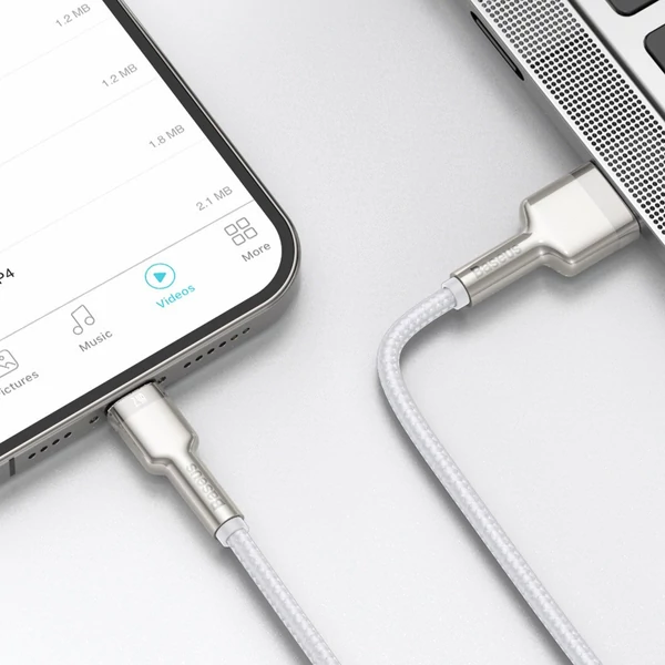 Baseus Cafule USB-Lightning kábel, 2,4A, 1 m (fehér) - 10
