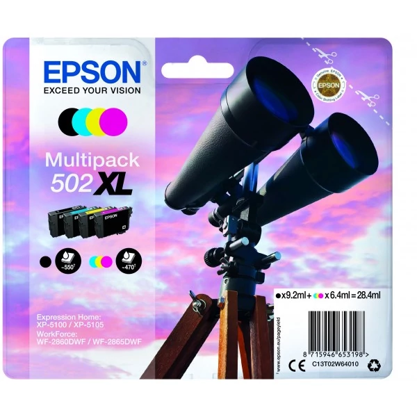 Epson T02W6 eredeti tintapatron multipack