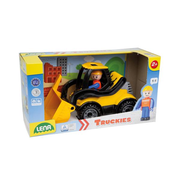 Lena: Truckies földmunkagép figurával - 21 cm