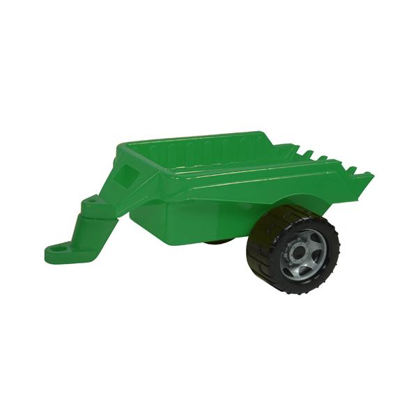 LENA Zöld traktor utánfutóval 47 cm