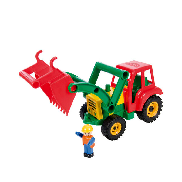 LENA Homlokrakodó traktor figurával - 35 cm