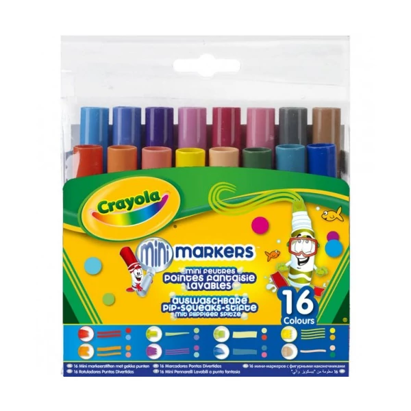 Crayola: különleges hegyű mintázófilc 16 db-os