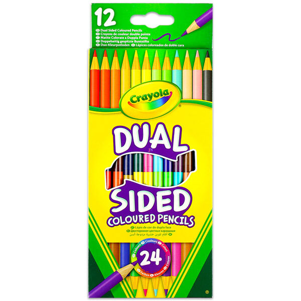 Crayola: Kétvégű színes ceruza - 12 darabos