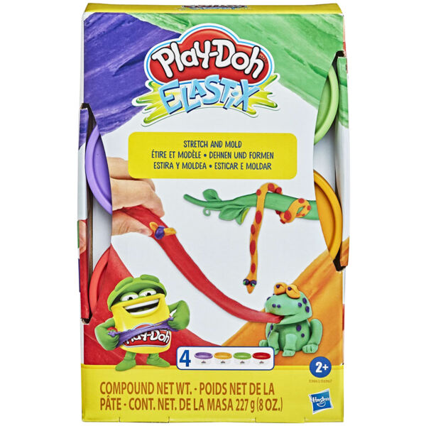 Play-Doh: Elastix 4 darabos készlet - többféle
