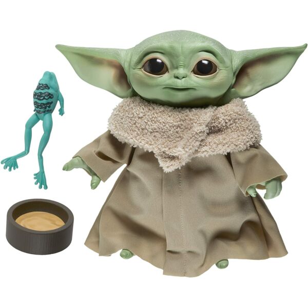Star Wars Mandalorian Baby Yoda beszélő plüss - 19 cm