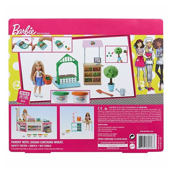 Barbie Chelsea zöldséges kiskertje