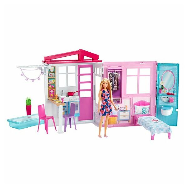 Barbie tengerparti ház babával