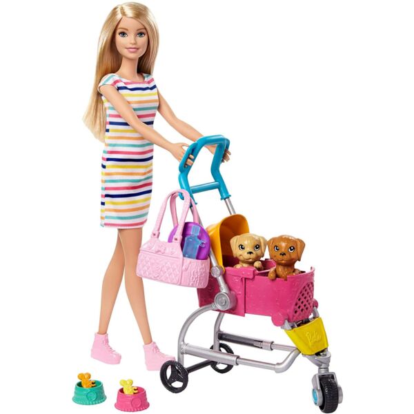 Barbie Kutyus sétáltató szett
