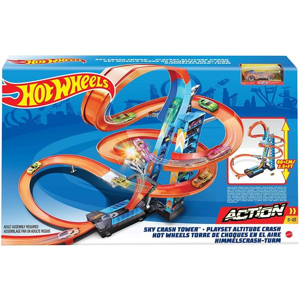 Mattel Hot Wheels: Ütközések a toronyban pályaszett kiegészítővel