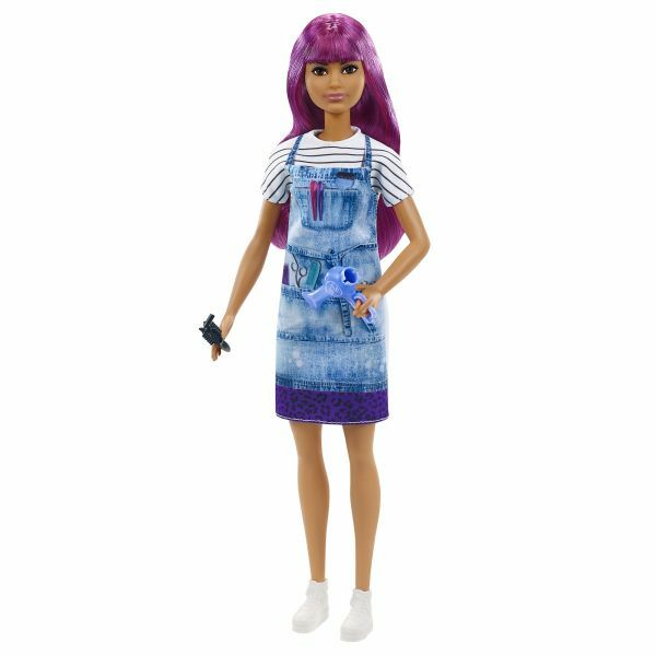 Barbie: Karrier baba - lila hajú fodrász