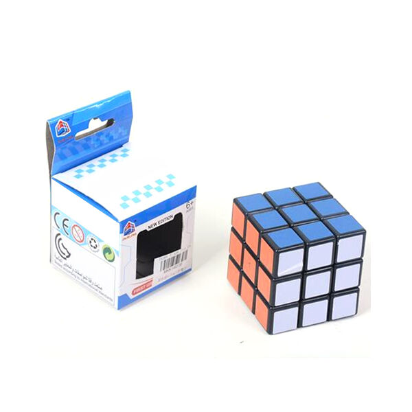 Bűvös kocka 3x3 logikai játék dobozban 5,7 cm - 1 db