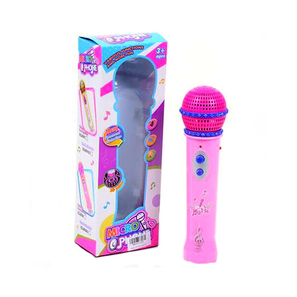 Rózsaszín mikrofon hanggal