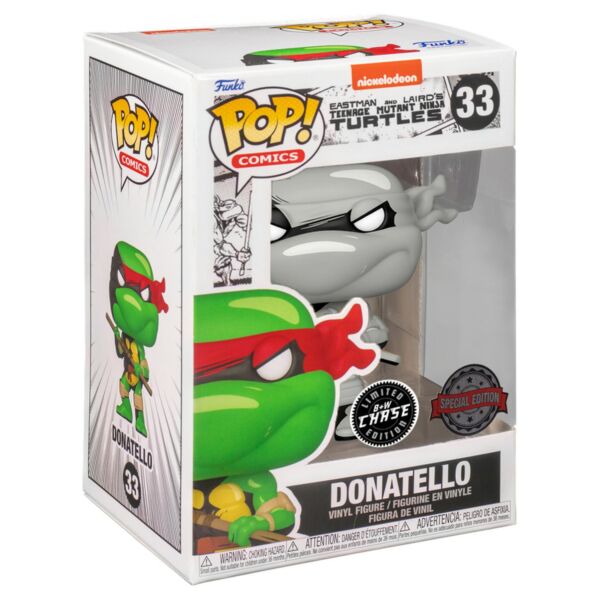 Funko Pop! Comics: Teenage Mutant Ninja Turtles - Donatello* (Limited Edition) #33 Vinyl Figure (Platform nélküli)