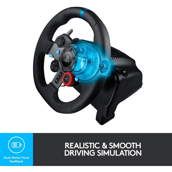 Logitech G29 Driving Force Racing Wheel PS5, PS4, PS3 konzol és PC