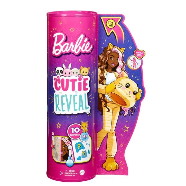Barbie: Cutie Reveal meglepetés baba - cica