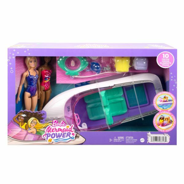 Barbie: Mermaid Power - Motorcsónak Malibu és Barbie babával