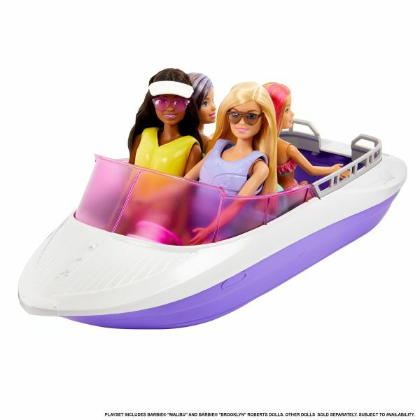 Barbie: Mermaid Power - Motorcsónak Malibu és Barbie babával