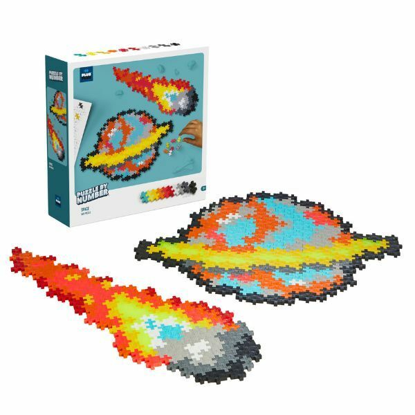 Plus-Plus: Szám szerinti műanyag puzzle - Űrmozaik
