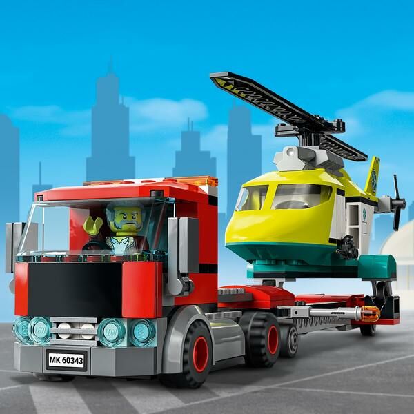 LEGO® City Great Vehicles Mentőhelikopteres szállítás 60343