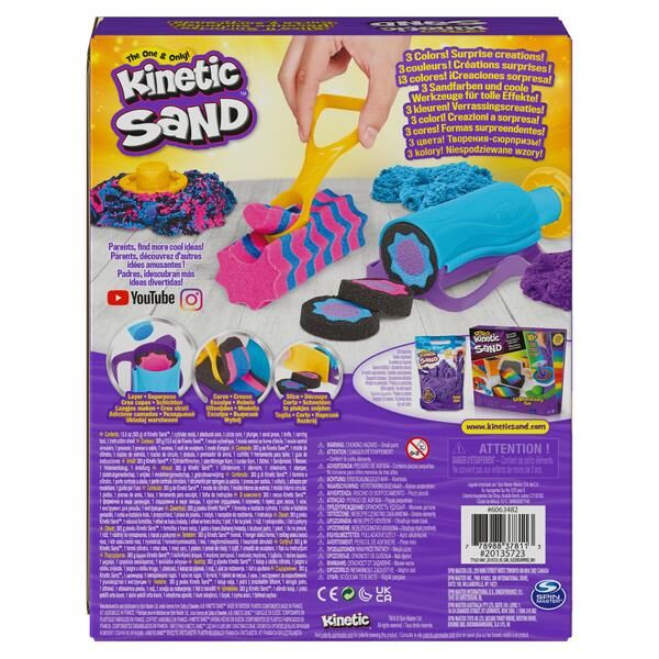 Kinetic Sand: Vágd a meglepetést! - Homok készlet
