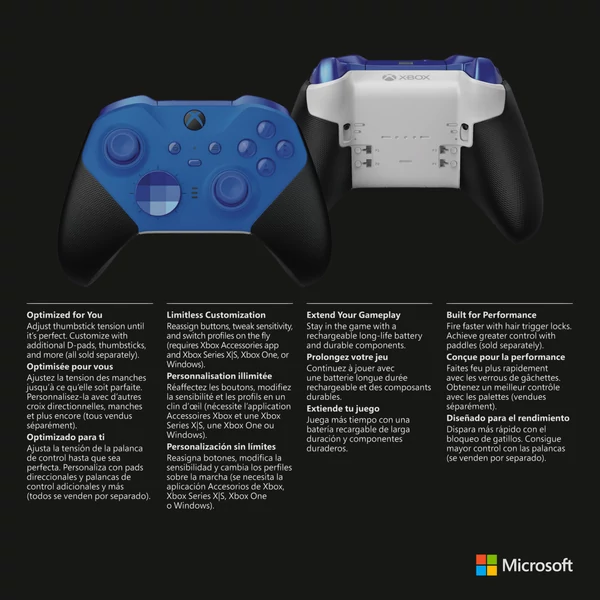 Xbox Elite Wireless Controller - Series 2 - Core Blue